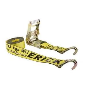 Strap Erickson 52400 Yellow 2 Inch x 25' Medium Duty Ratcheting Tie-Down Strap product image