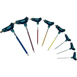 Hex Key Set Eclipse Professional Tools Metric Colour coded T-Grip Hex Key Set product image
