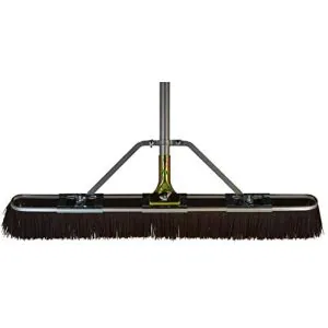 29-inch brown-bristle push broom