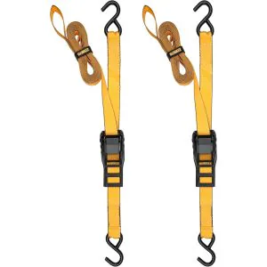 1 1/4 Inch x 14' Cam-Buckle Straps 670LBS Working Load/2,000LBS Breaking 2pk product image