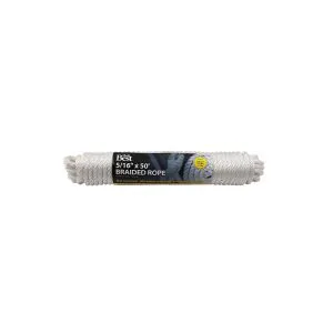 DIB 5/16 Inch x 50 Foot White Braided Nylon Rope product image
