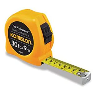 30' x 1 Inch Yellow Professional Measuring Tape product image