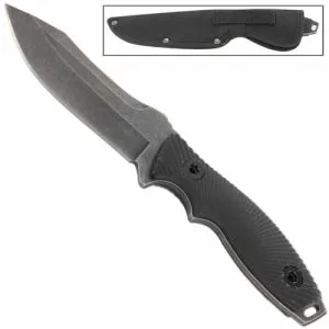 Handle 440 Stainless Steel Stonewash Finish Blade, G-10 Handle product image