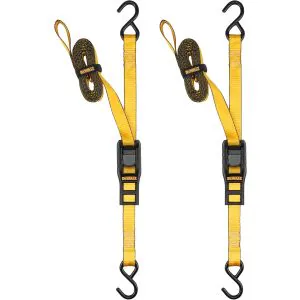 1 Inch x 12' Cam-Buckle Straps 500LBS Working Load/1,500LBS Breaking Stre 2pk product image