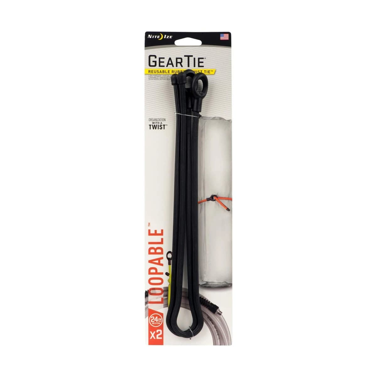 Gear Tie Loop 24" 2pk, Black product image