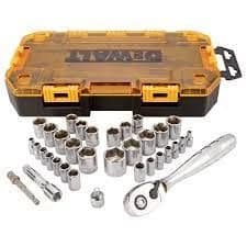 Dewalt 1/4" and 3/8" Drive Socket Set (34-Piece) product image