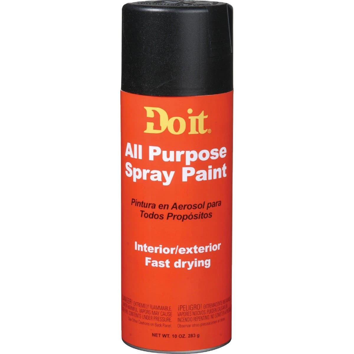 Do it 10 Oz All Purpose Spray Paint Flat Black product image