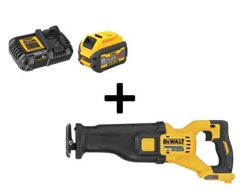 Dewalt 60V Max Reciprocating Saw w/20V/60V 6Ah Battery & Charger product image