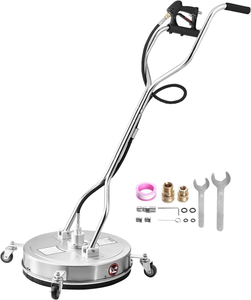 VEVOR 20" Stainless Steel Pressure Washer Surface Cleaner w/4 Wheels 4000PSI product image
