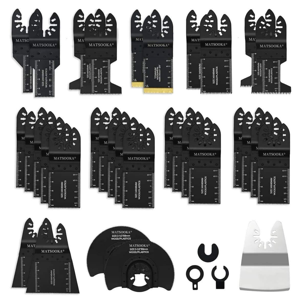 MATSOOKA 36pc Oscillating Saw Blades Universal Fit Open-LOK product image