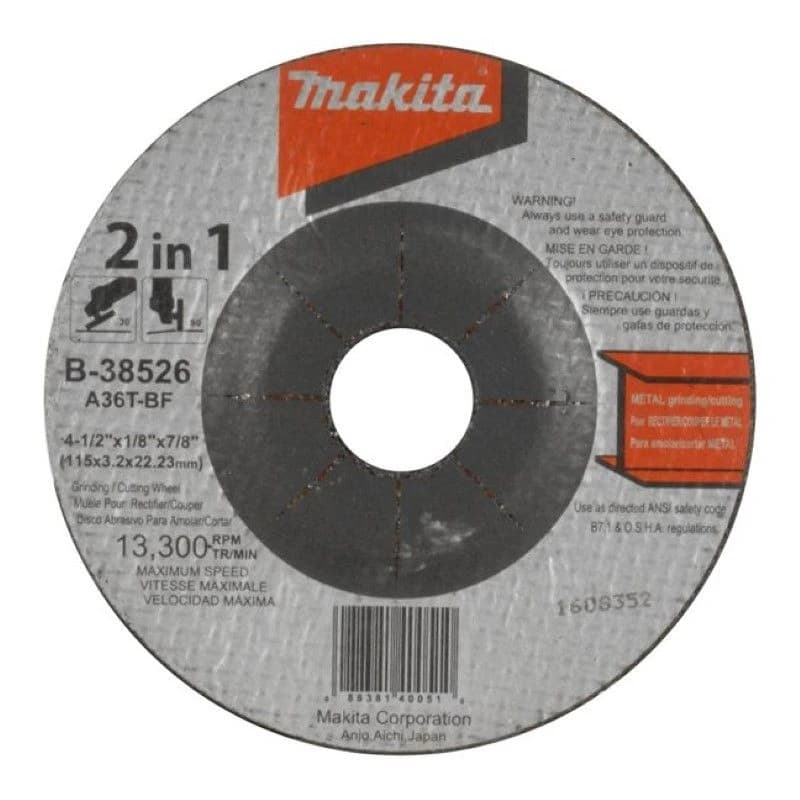 Makia 2 in 1 Grinding & Cutting Disc 4 1/2" x 1/8" x 7/8" product image