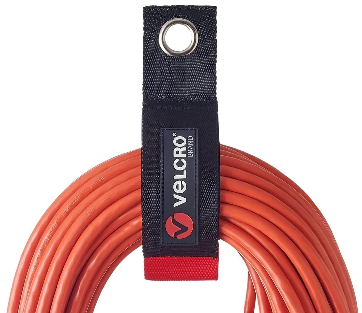 VELCRO Brand Black Easy-hang Extension Cord Strap 2" X 18" (2-Pack) product image