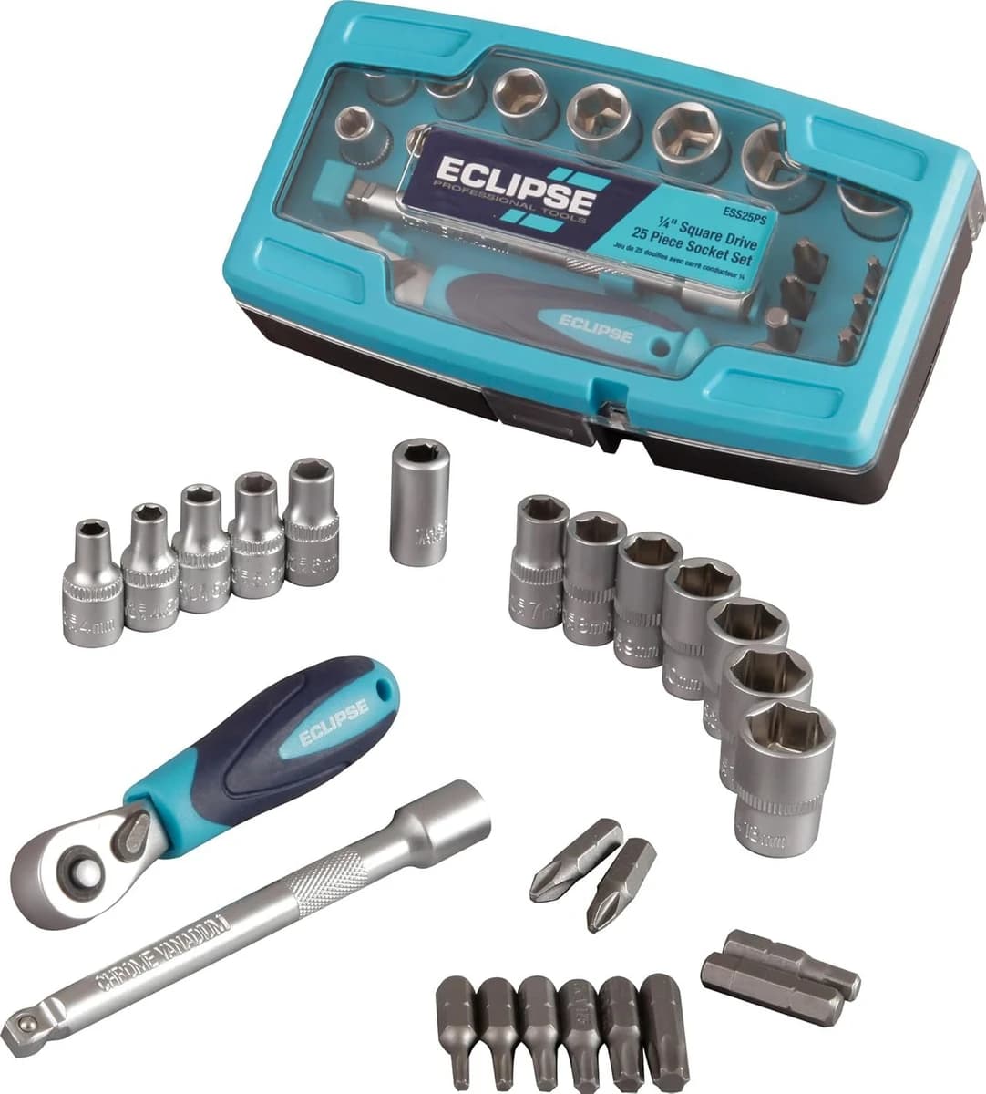 Eclipse ¼" 25pc Square Drive Socket Set (Metric) product image