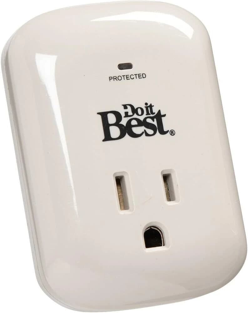 Do it Best Single Surge Protector Plug 2200 Joules/15A/1875W, White product image