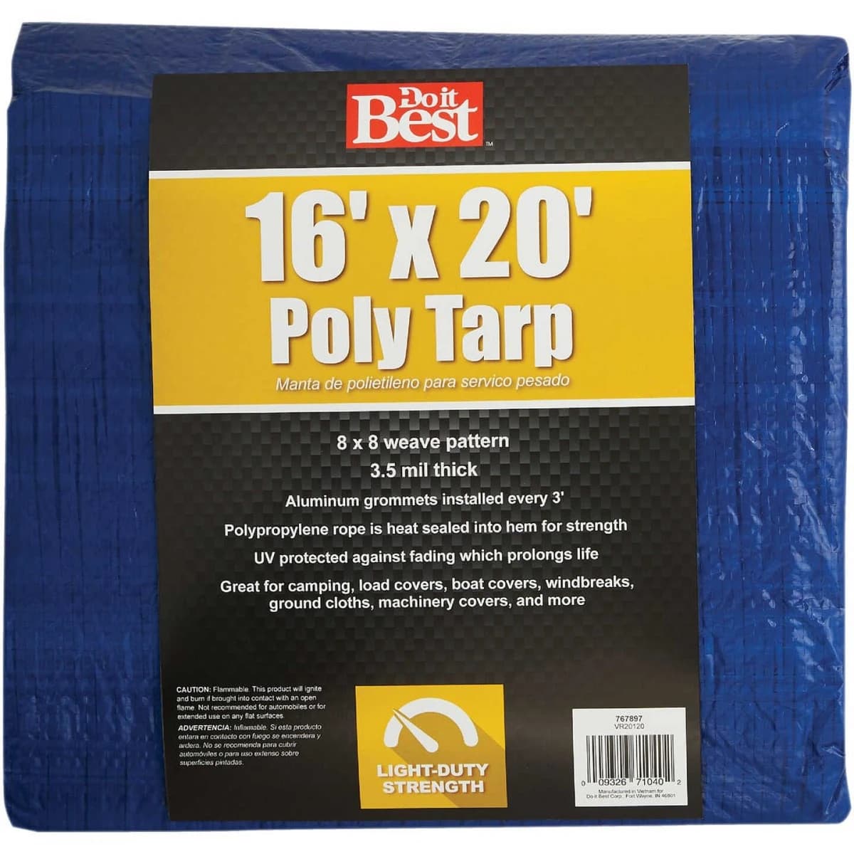 Do it Best Blue Woven 16' x 20' General Purpose Tarp product image