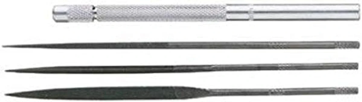 General Tools Swiss Pattern Needle File Set with Handle, 3pc product image