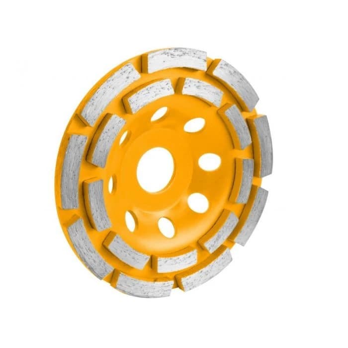 Tolsen 4 1/2" x 7/8" Diamond Double Row Segmented Turbo Cup Grinding Wheel product image