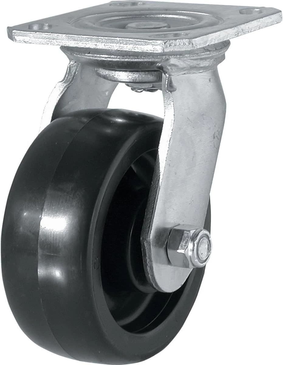 Shepherd 5" Polypropylene Wheel Swivel Plate Caster, 500-lb Load Capacity product image