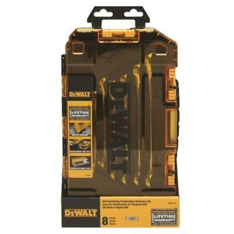 Dewalt 8pc Combination Ratcheting Wrench Set SAE product image