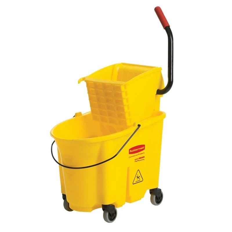 Rubbermaid Mop Bucket - 35Qts Side Press Wave Break - Yellow product image