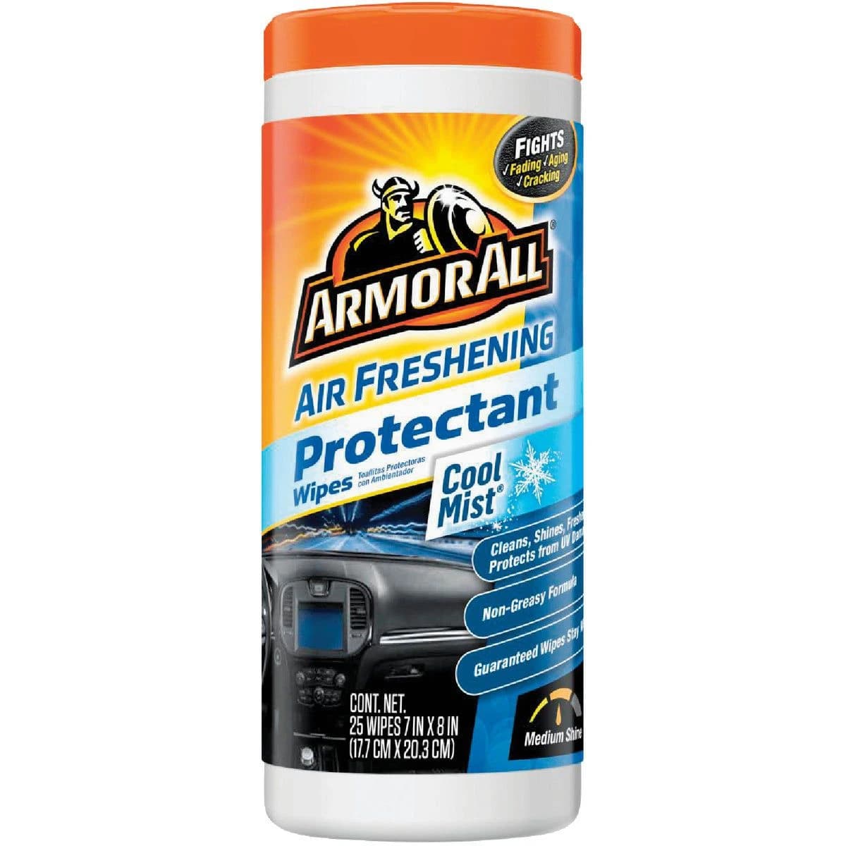 Armor All Cool Mist Scent Air Freshening Protectant Wipe 25ct product image