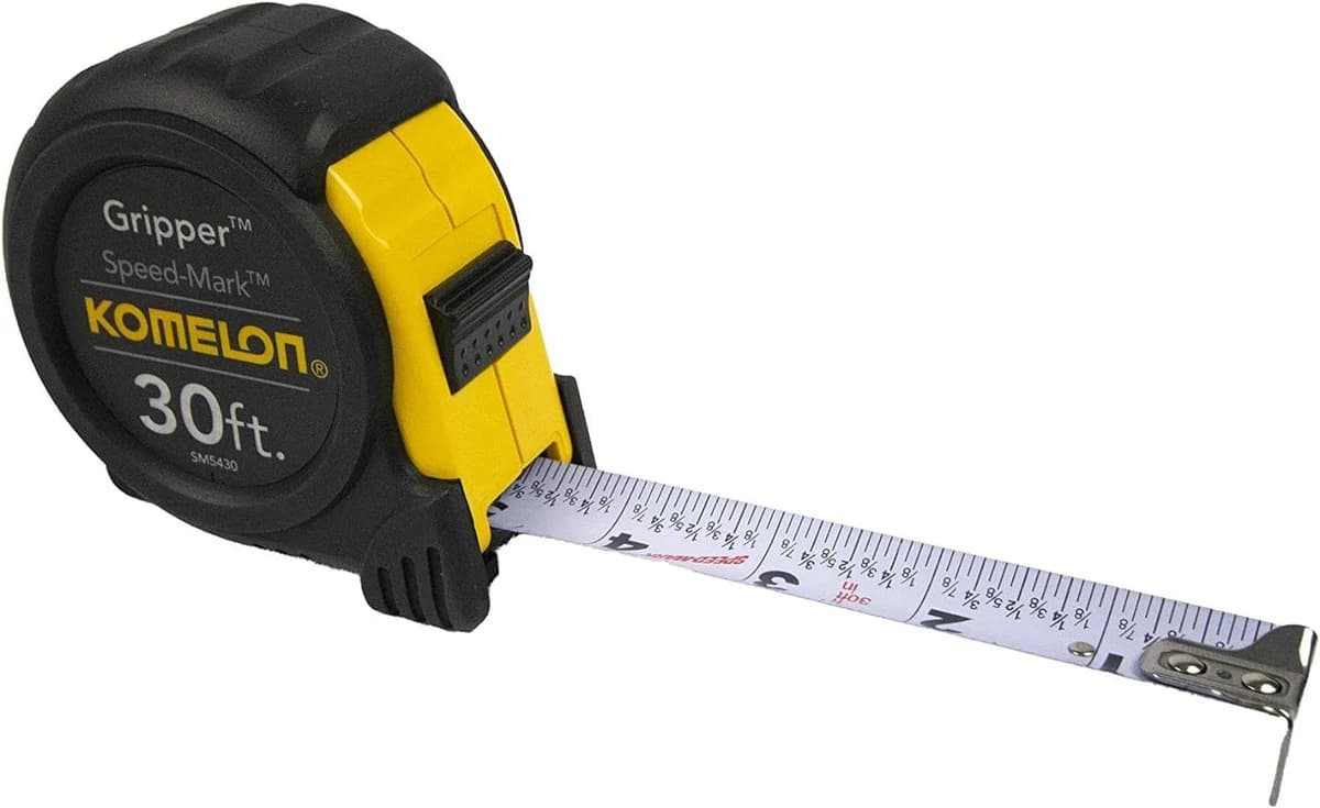 Komelon 30'x1" Speed Mark Gripper Acrylic Coated Steel Blade Measuring Tape ' product image