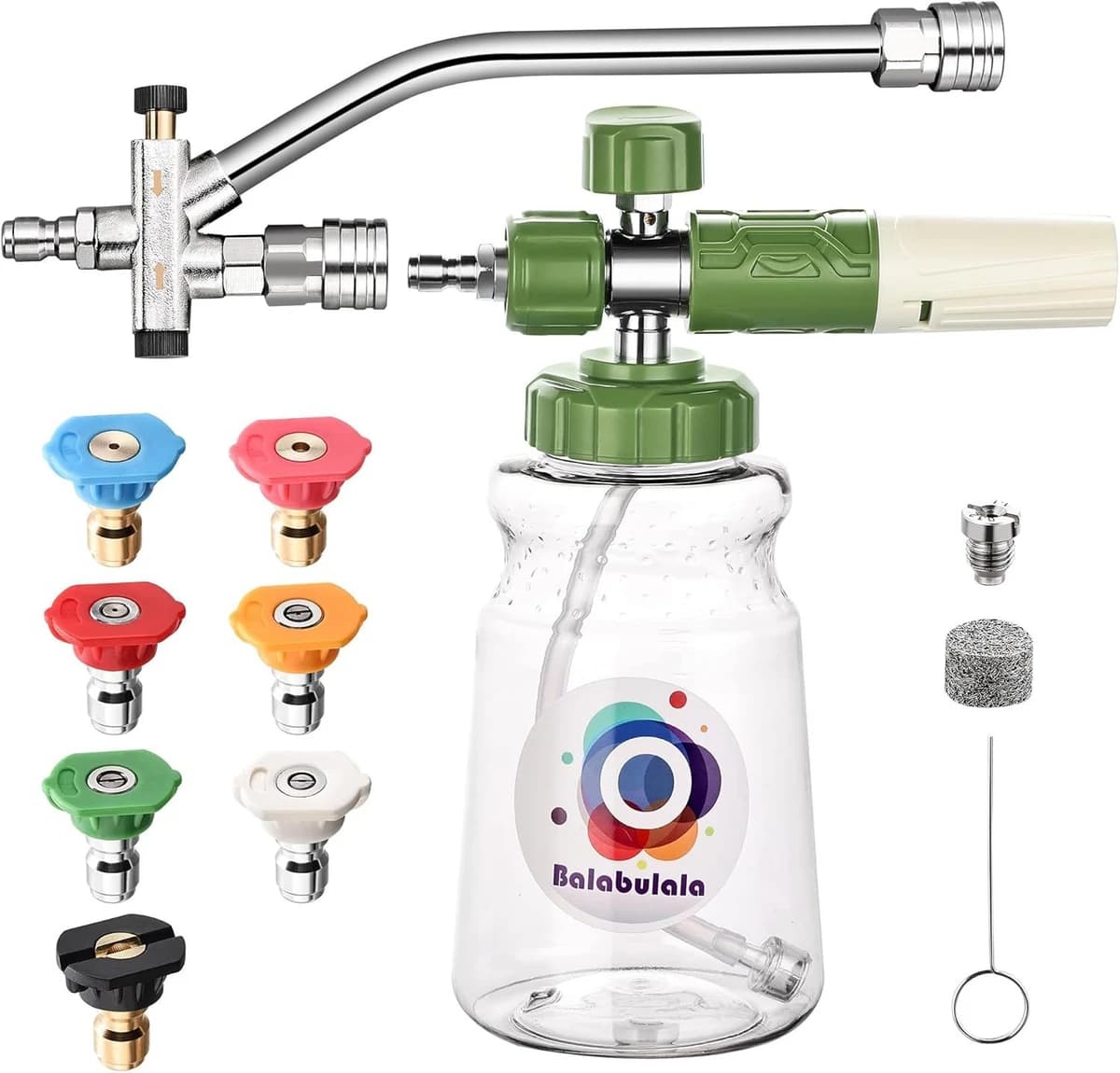Balabulala Dual Connector Accessory with Pressure Washer Foam Cannon product image
