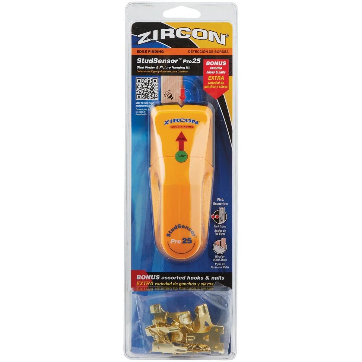 Zircon StudSensor Pro25 Stud Finder w/Picture Hanging Kit product image