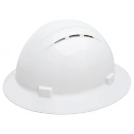 ERB Delta Americana Vented Full Brim Hard Hat 4-Point Ratchet Suspension - White product image