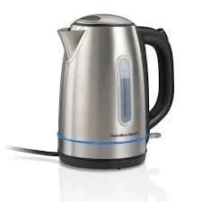 Hamilton Beach Electric Kettle 1.7 L Stainless Steel with LED Light Ring product image