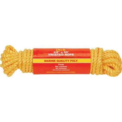 DIB 3/8" X 50' Yellow Twisted Polypropylene Packaged Rope product image