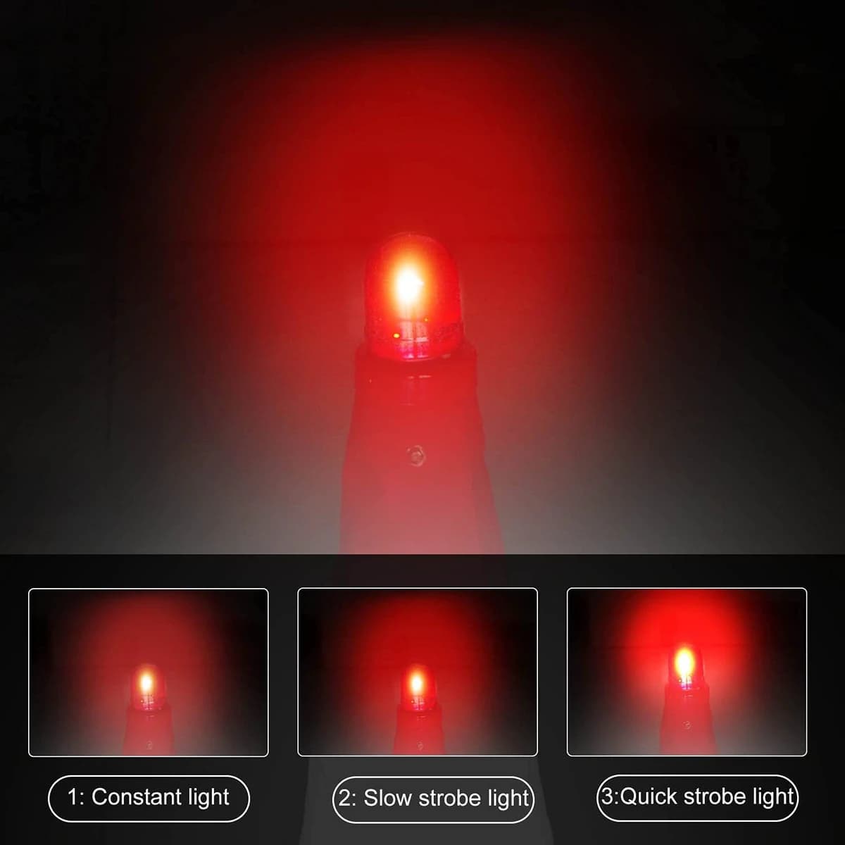 Traffic Cone Flasher Warning LED Light with 3 Flashing Modes product image