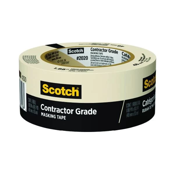 3M Scotch 1.88 Inch x 60.1 Yd. Contractor Grade Masking Tape product image
