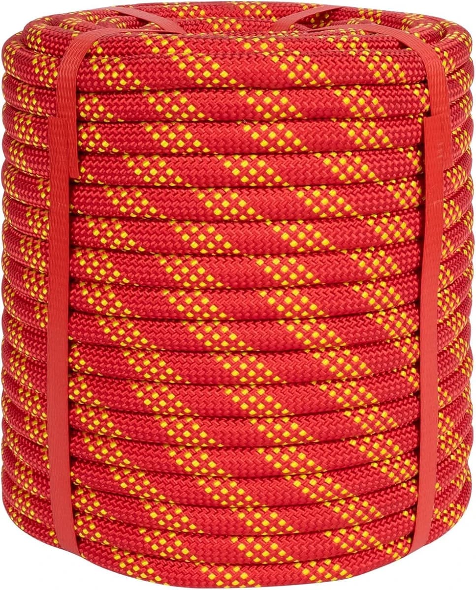 Lopevex 1/2" Static Climbing Rope - 200' / 9000lbs / 48 Strand Polyester - Red product image