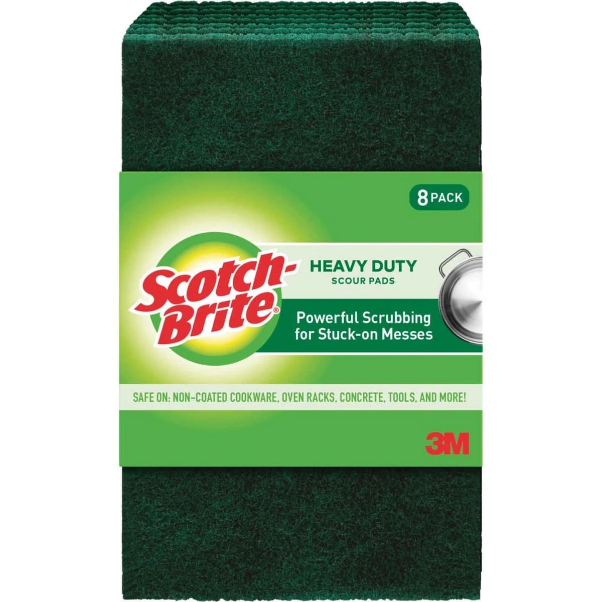3M Scotch-Brite Heavy Duty Scour Pad (8/pk) product image