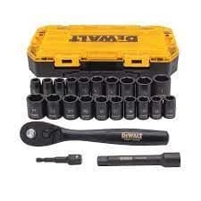 Dewalt Impact Socket Set 23 piece -1/2" Drive Metric/SAE product image