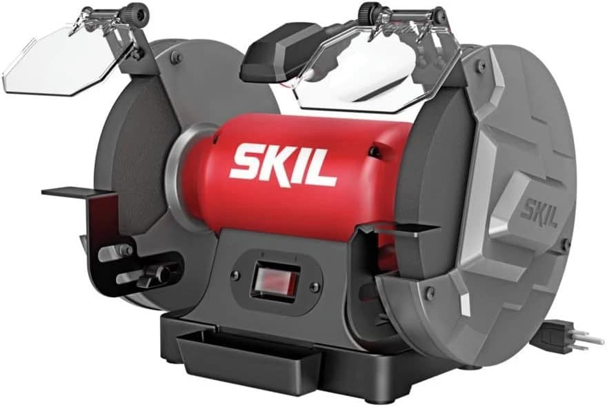 Skil 8" Bench Grinder 3 Amp with Built-in Water Cooling Tray & LED Work Light product image