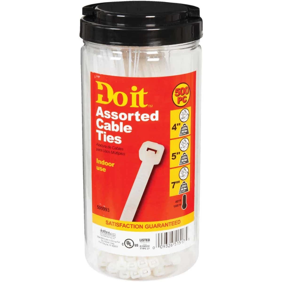 Cable Tie Set Assorted 500pcs product image