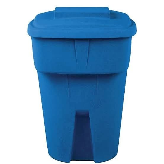 Bin - 96 Gallon with Wheels - Granite Blue - Roto product image