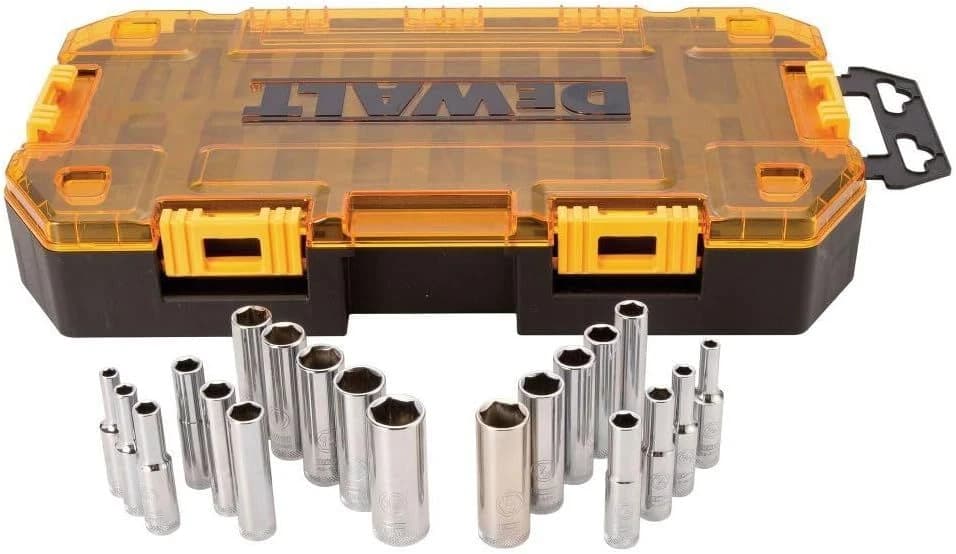 Dewalt 20pc 1/4" Dr Deep Combination Socket Set product image