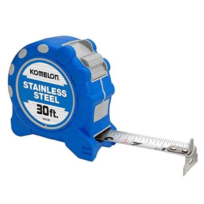Komelon 30' x 1" Stainless Steel Gripper Measuring Tape product image
