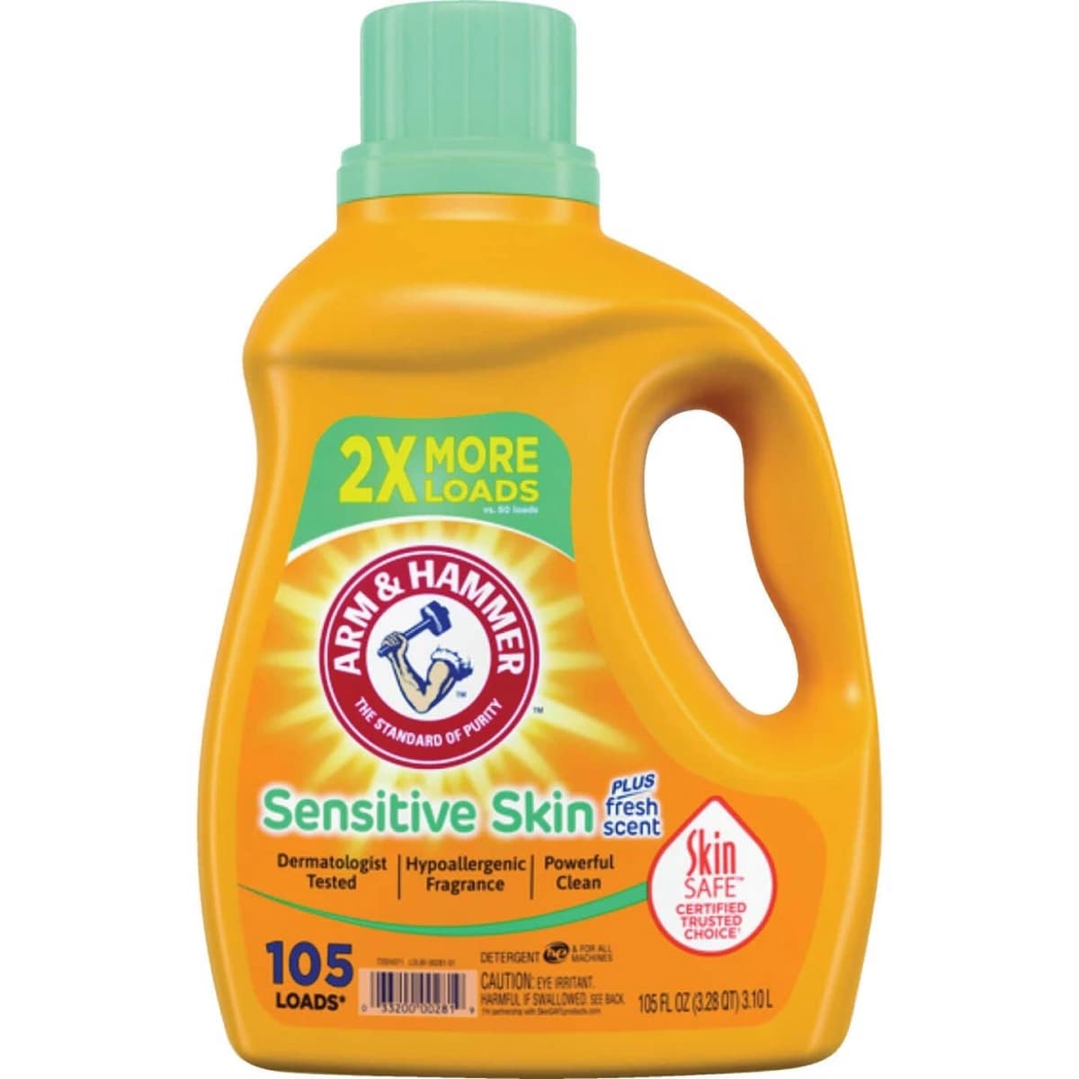 Arm & Hammer 105 Oz. Sensitive Skin Dual HE Liquid Laundry Detergent product image