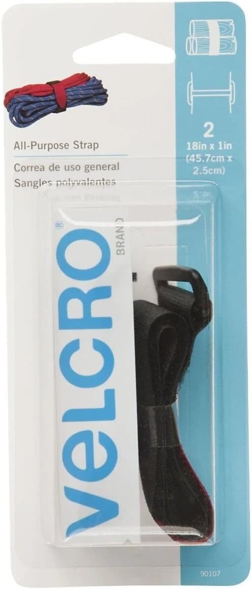 Velcro 18" x 1" Black All Purpose Strap product image