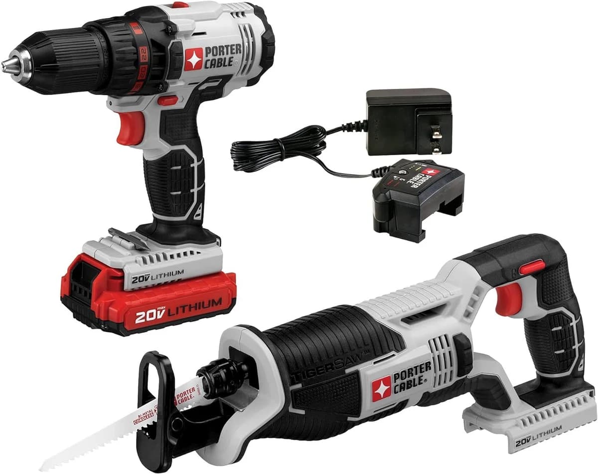 Porter Cable 20V MAX Cordless Drill & Reciprocating Saw Combo Kit product image
