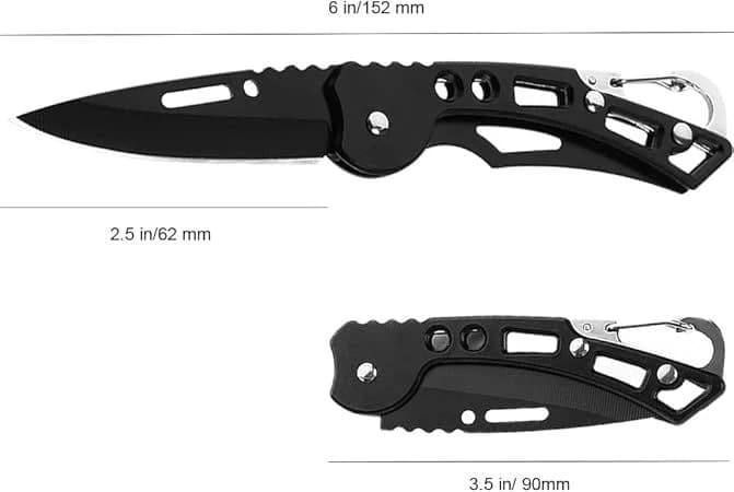 WWZJ Self-Defense Folding Knife With Key Ring Easy To Everyday Carry product image