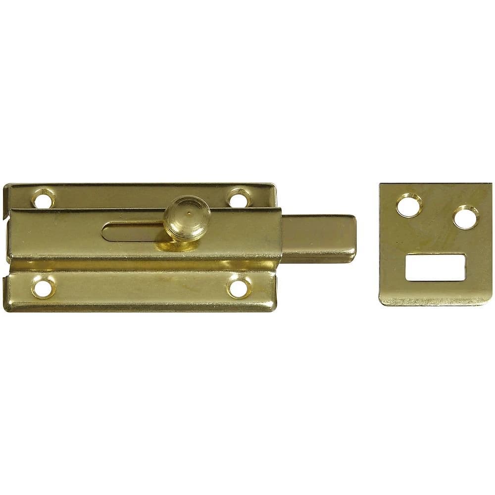 National Hardware 3" Slide Bolt, Brass product image