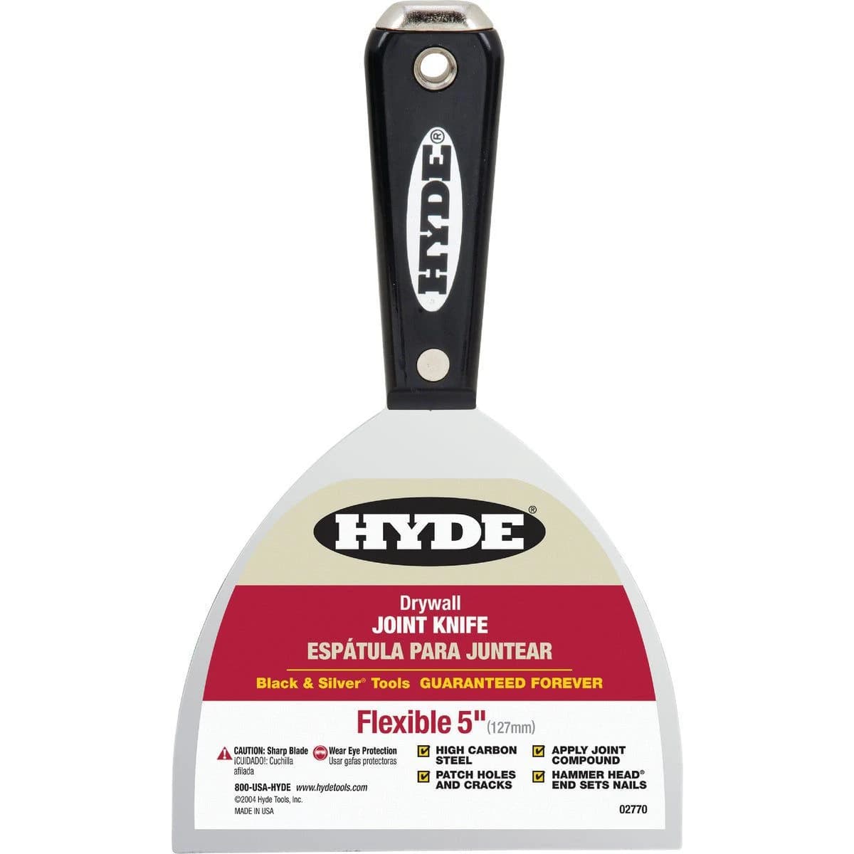 Hyde Black & Silver 5" High-Carbon Steel Joint Knife Scraper product image