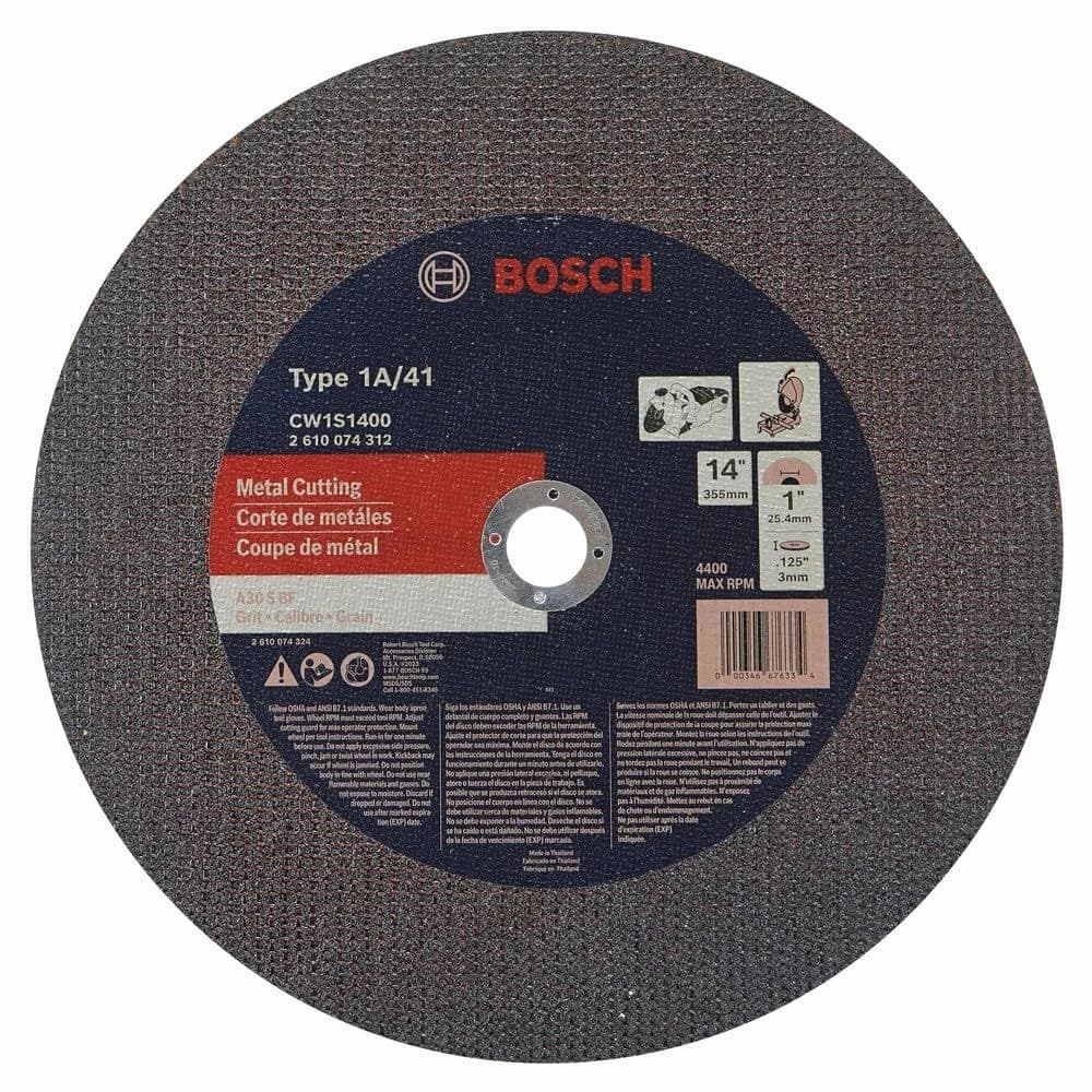 Bosch 14" x 1" x .125" Metal Cutting Disc Blade product image