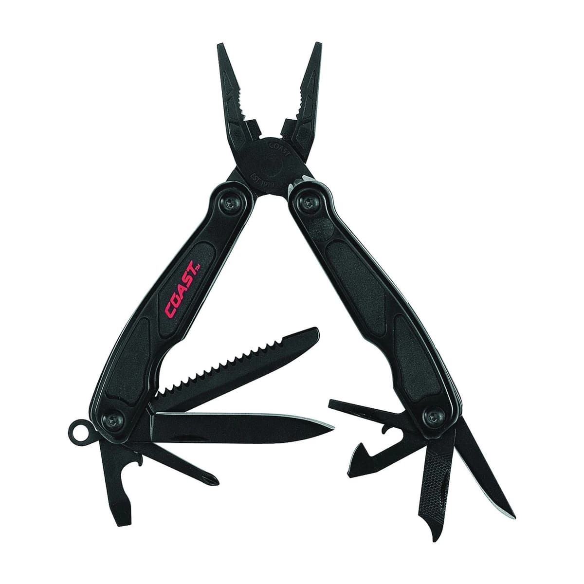 Coast Micro Multi-Tool Plier, 10 Tool, 3Cr13 Stainless Steel, Black product image