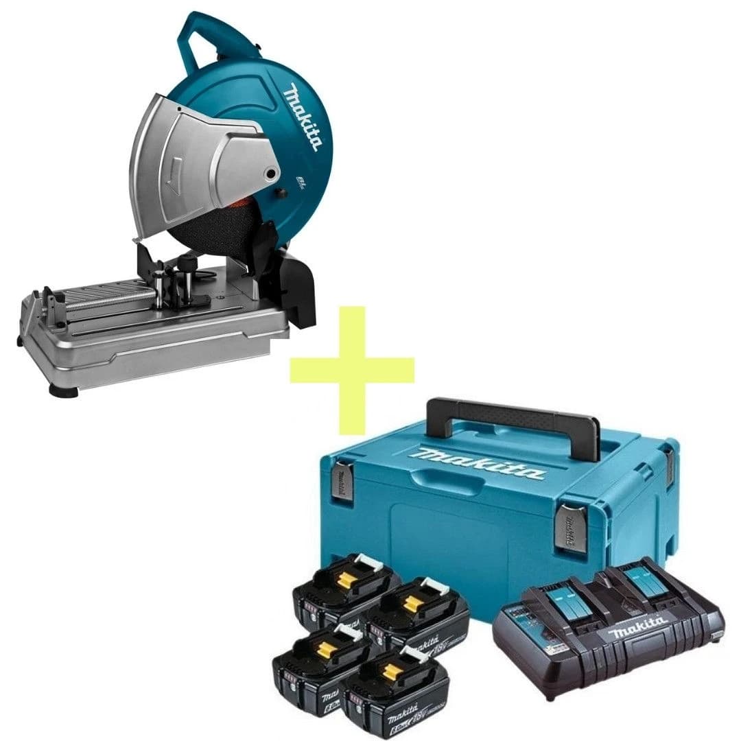 Makita 18Vx2 Brushless 14" Abrasive Cut-Off Saw w/4 Batteries & Charger product image